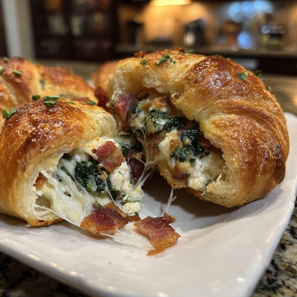 Super Bowl Appetizer Stuffed Crescent Rolls