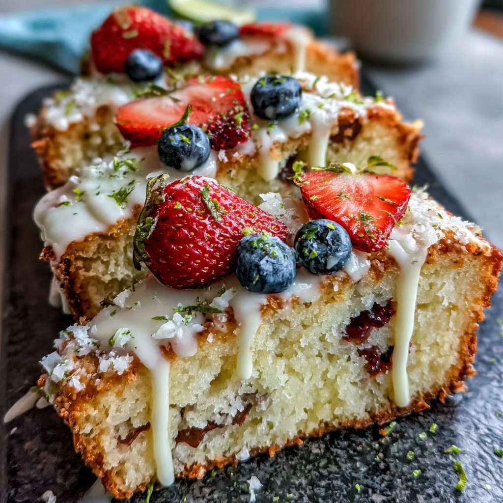 Spring Cake With Lemon And Berries