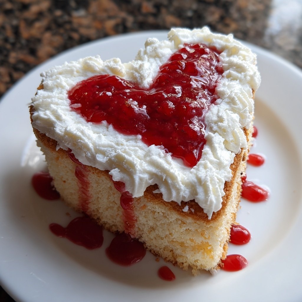 Mini Heart Cake with Coconut Cream
