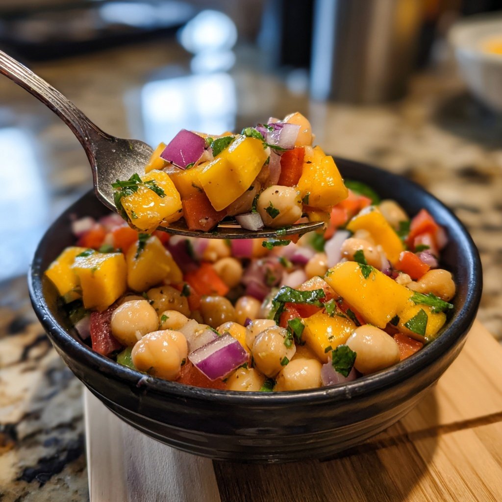 Jamaican Mango Chickpea Salad