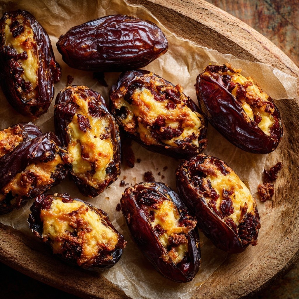 Valentines Snacks Cheese Stuffed Dates