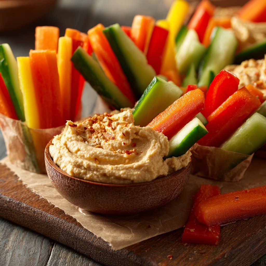 Healthy Snack Hummus Snack Boxes