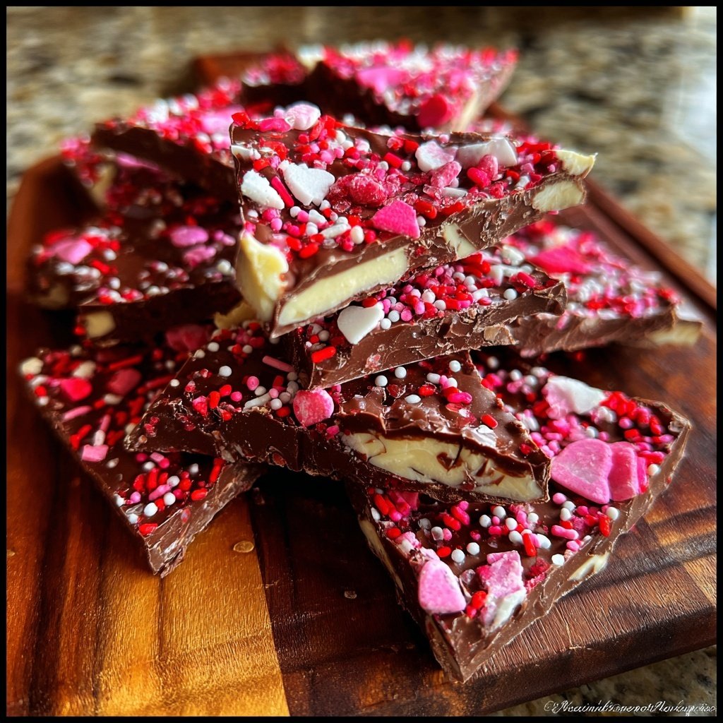 Valentines Treats Chocolate Bark