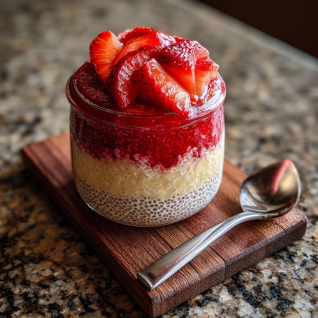 Strawberry Vanilla Chia Pudding