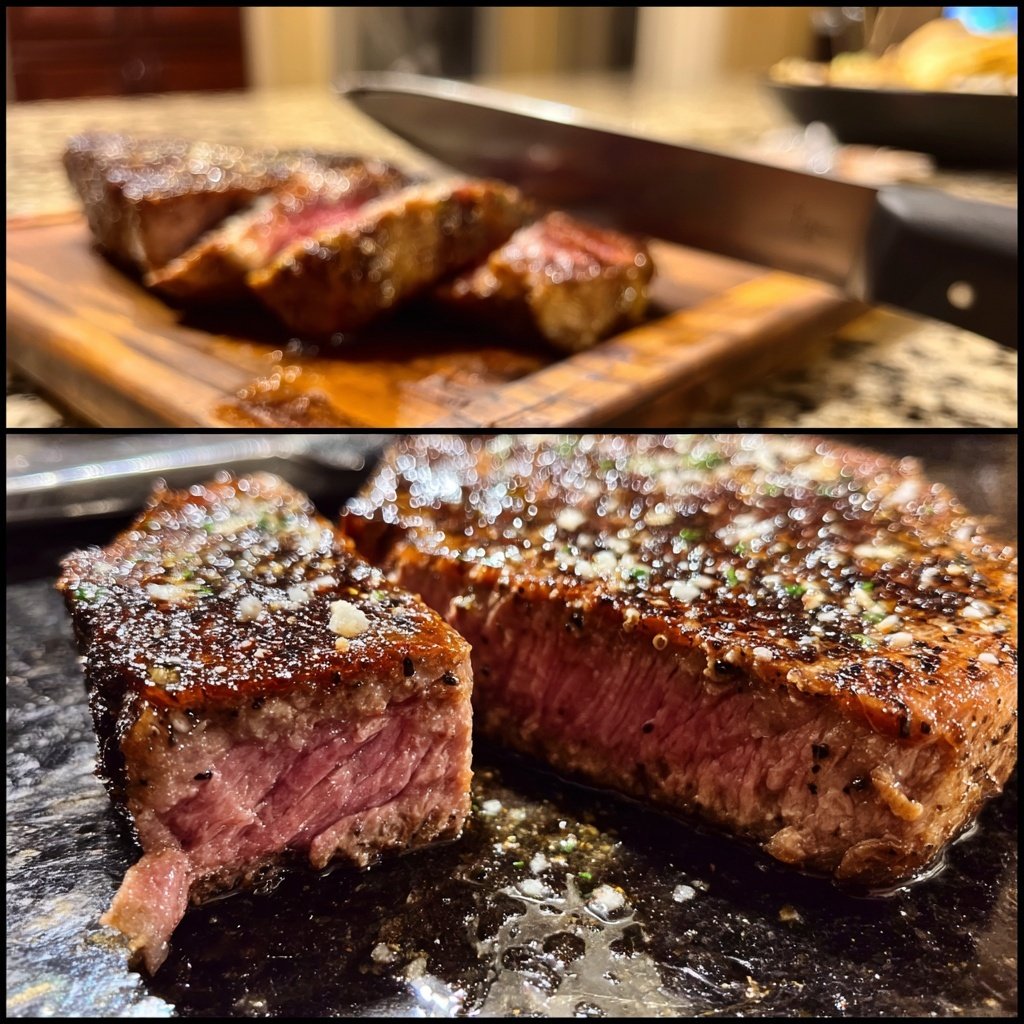 Steak with Truffle Butter