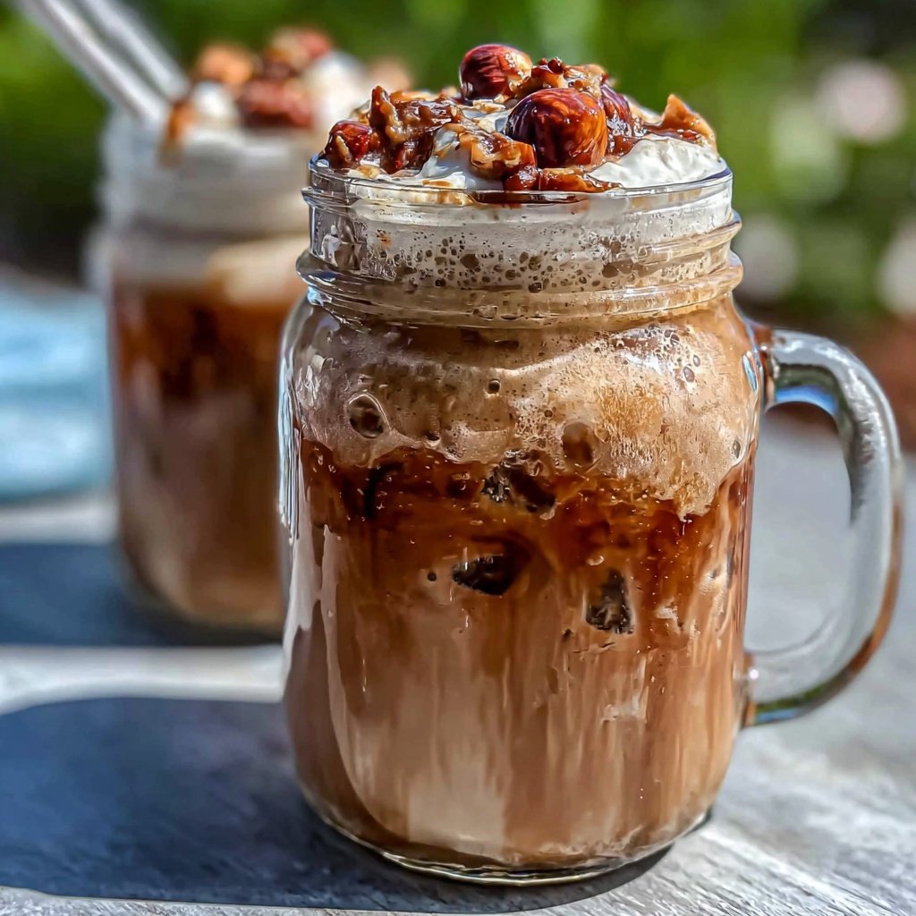 Low Calorie Iced Hazelnut Coffee