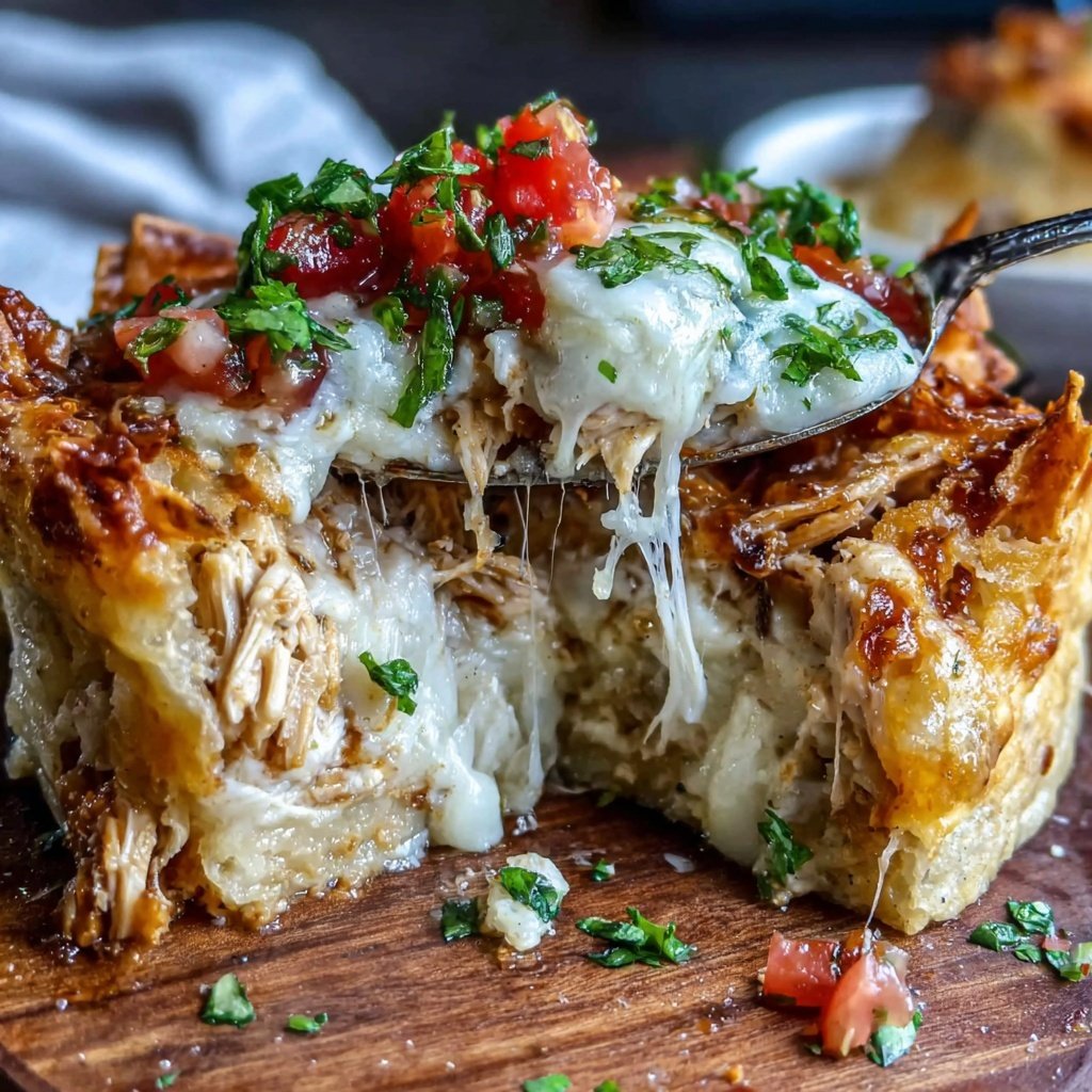 Shredded Chicken Burrito Casserole