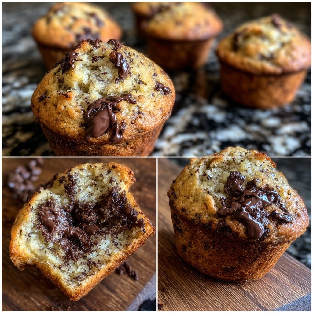 Chocolate Banana Breakfast Muffins