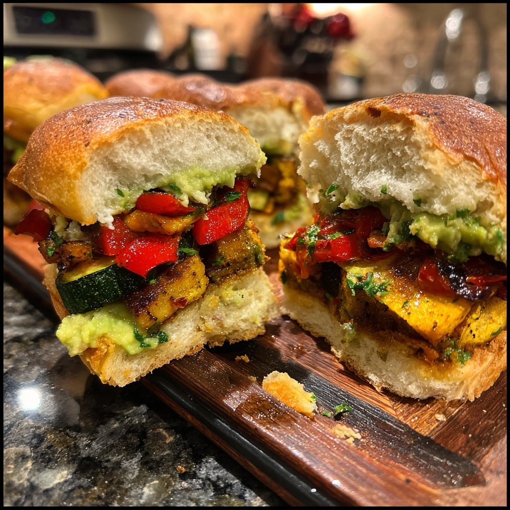 Roasted Veggie Sliders