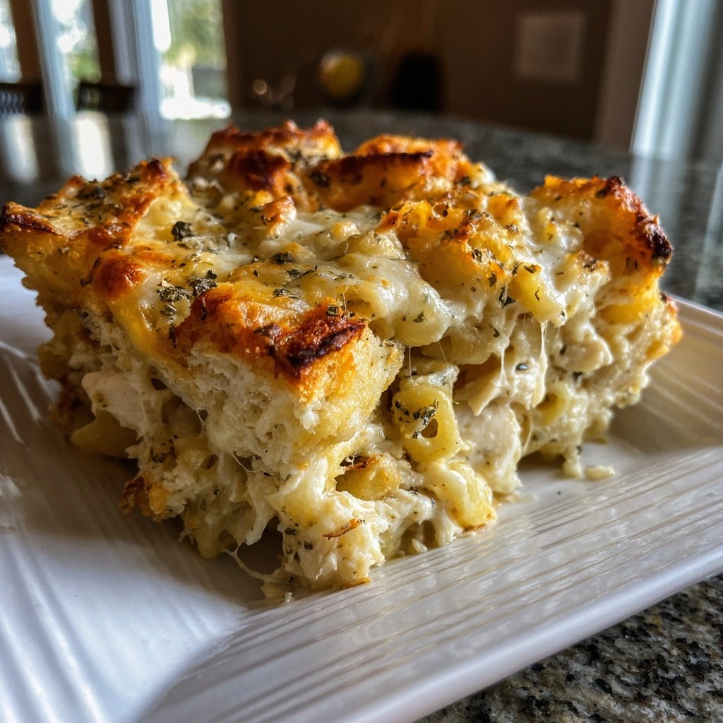 Chicken Alfredo Bake