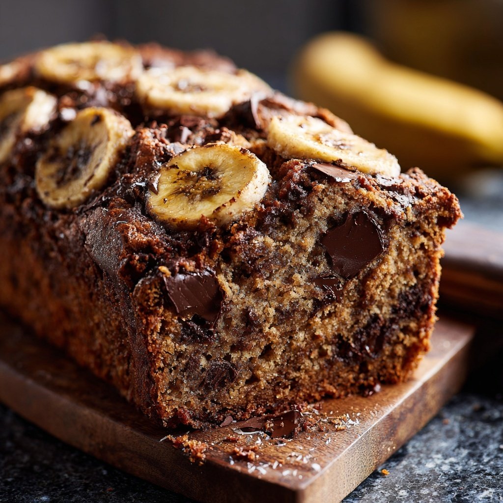 Super Bowl Dessert Chocolate Banana Bread