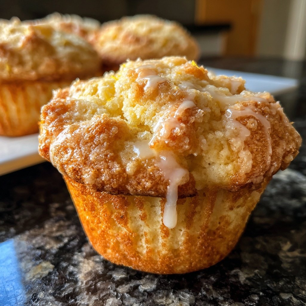 Limoncello Lemon Muffins