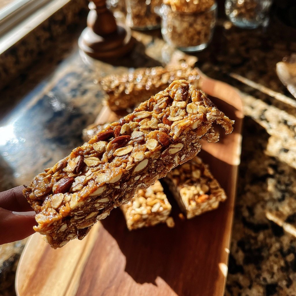 Healthy No Bake Oat Snack Bars