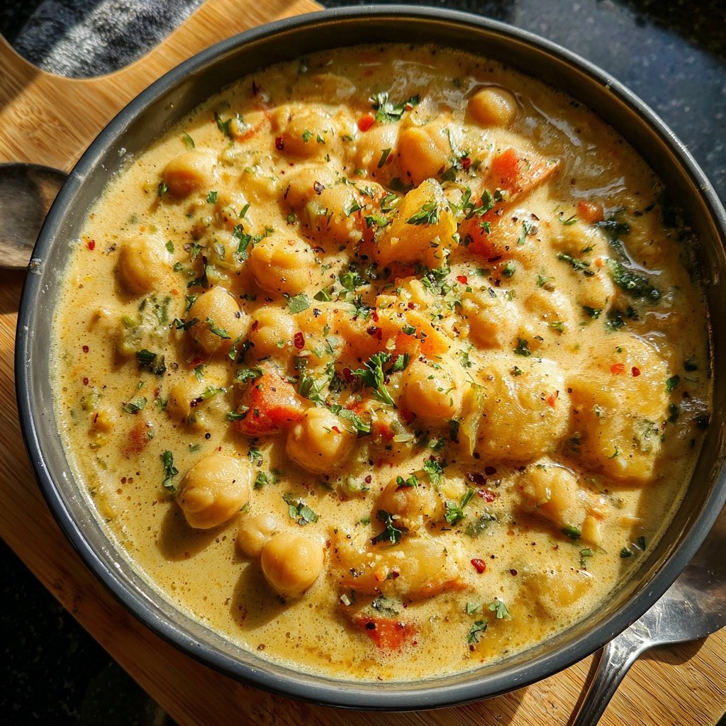 Creamy Lemon Chickpea Stew